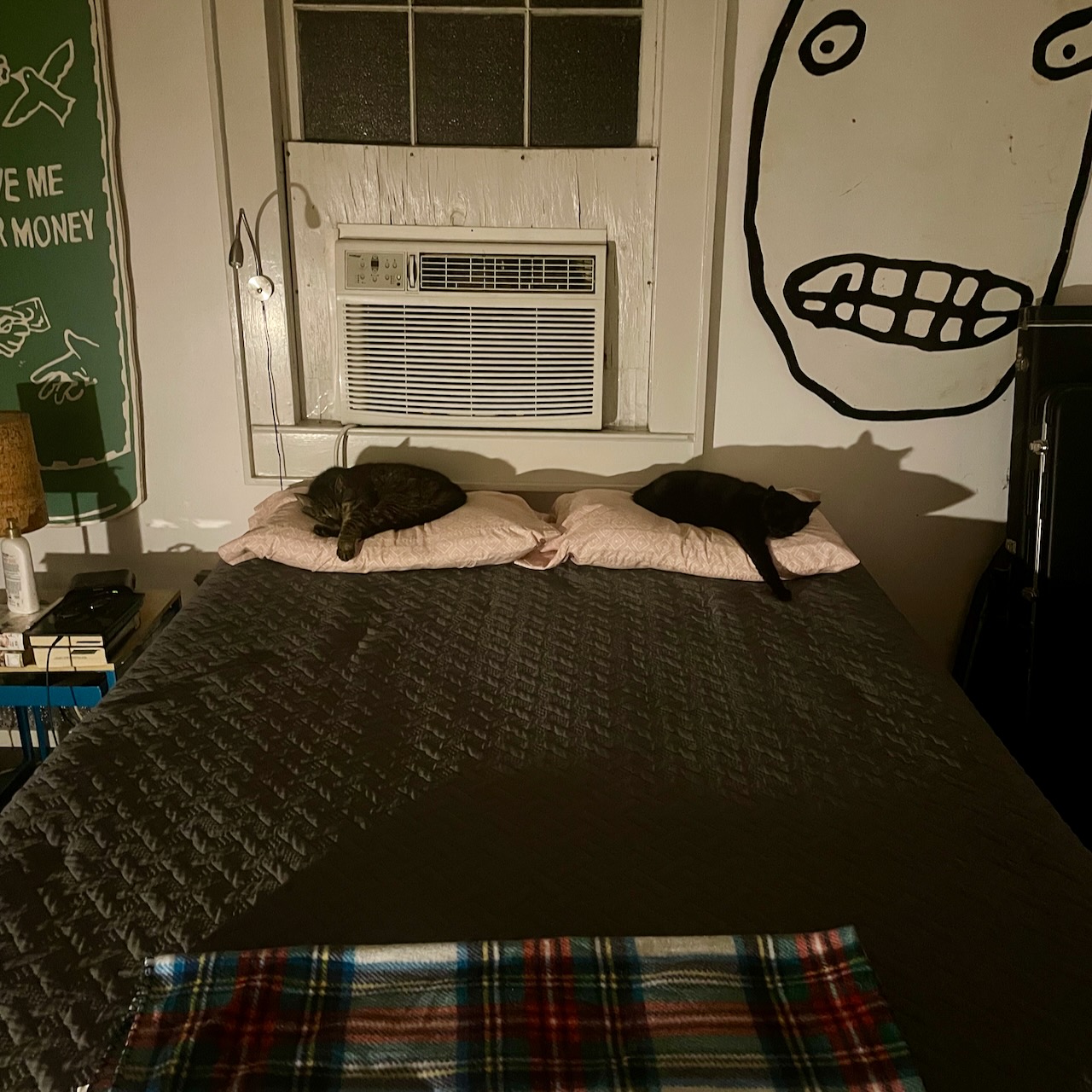 I had to look for a place to sleep.