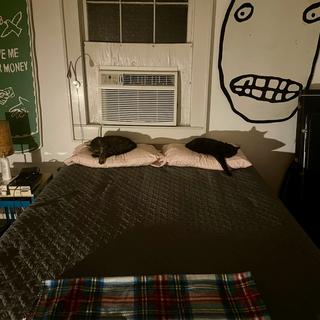 I had to look for a place to sleep.