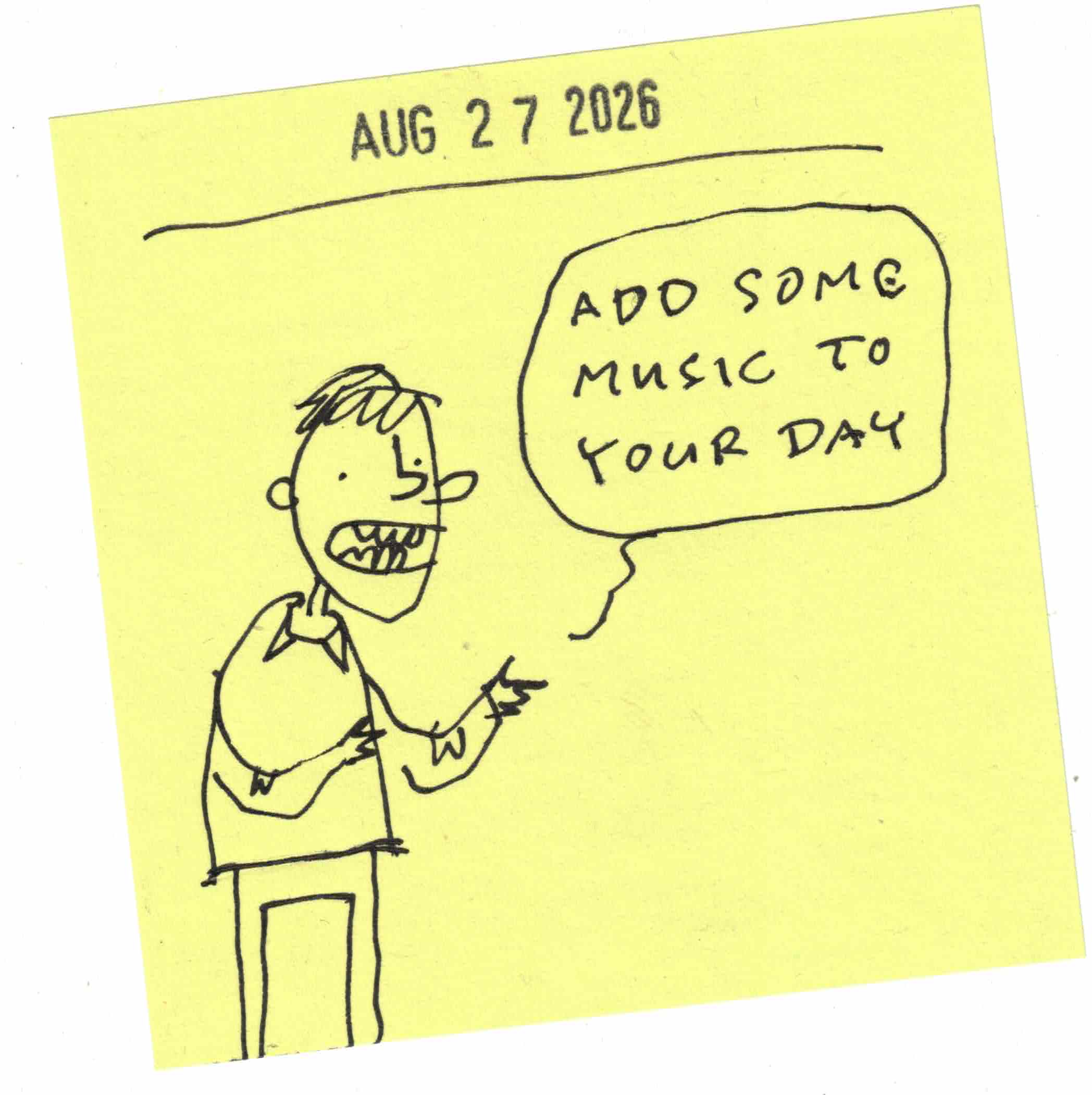 a daily drawing by Dave Rhoden, who has not been doing these things daily.