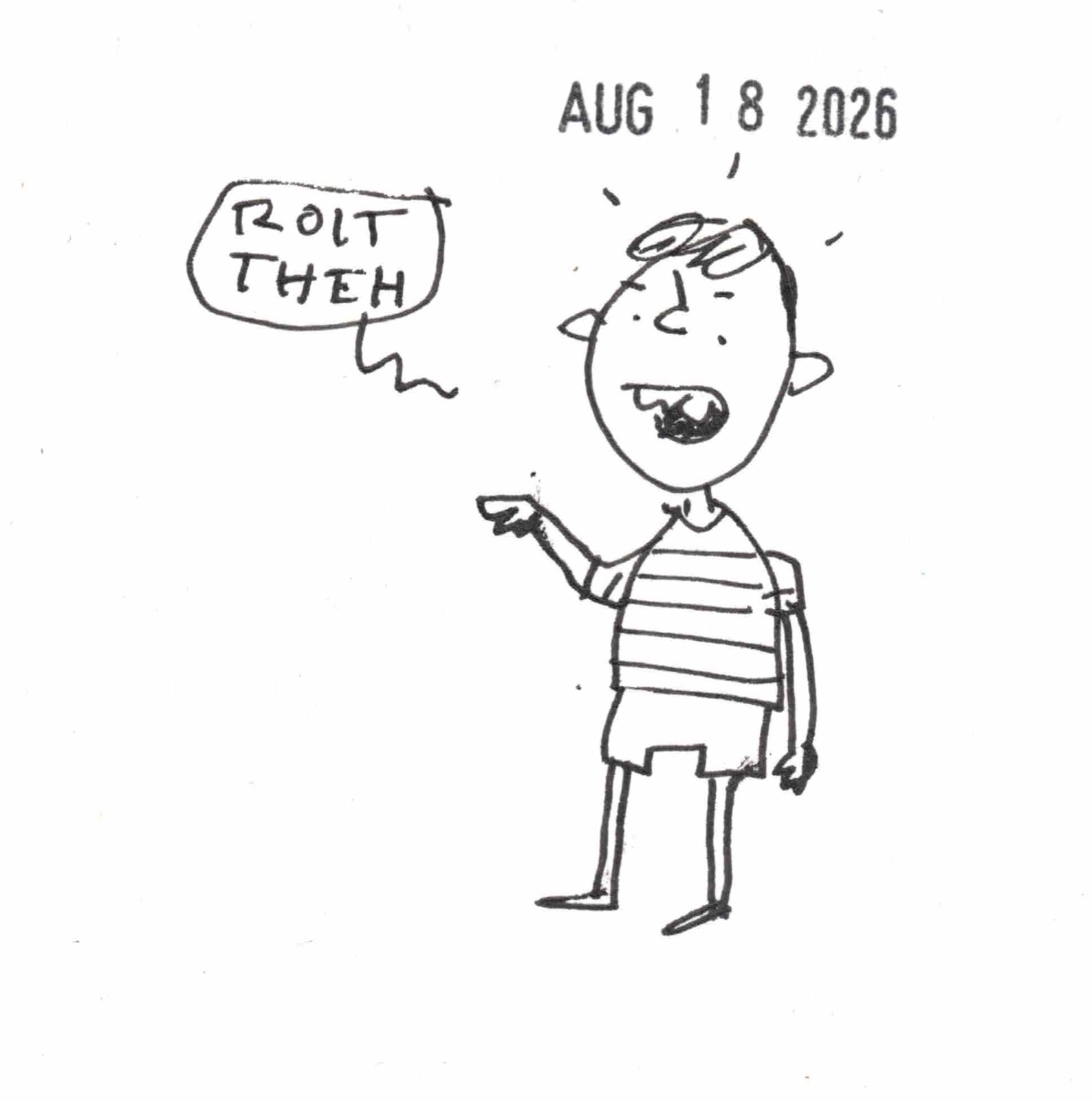 Daily Drawing, August 18, 2026: a British indication.