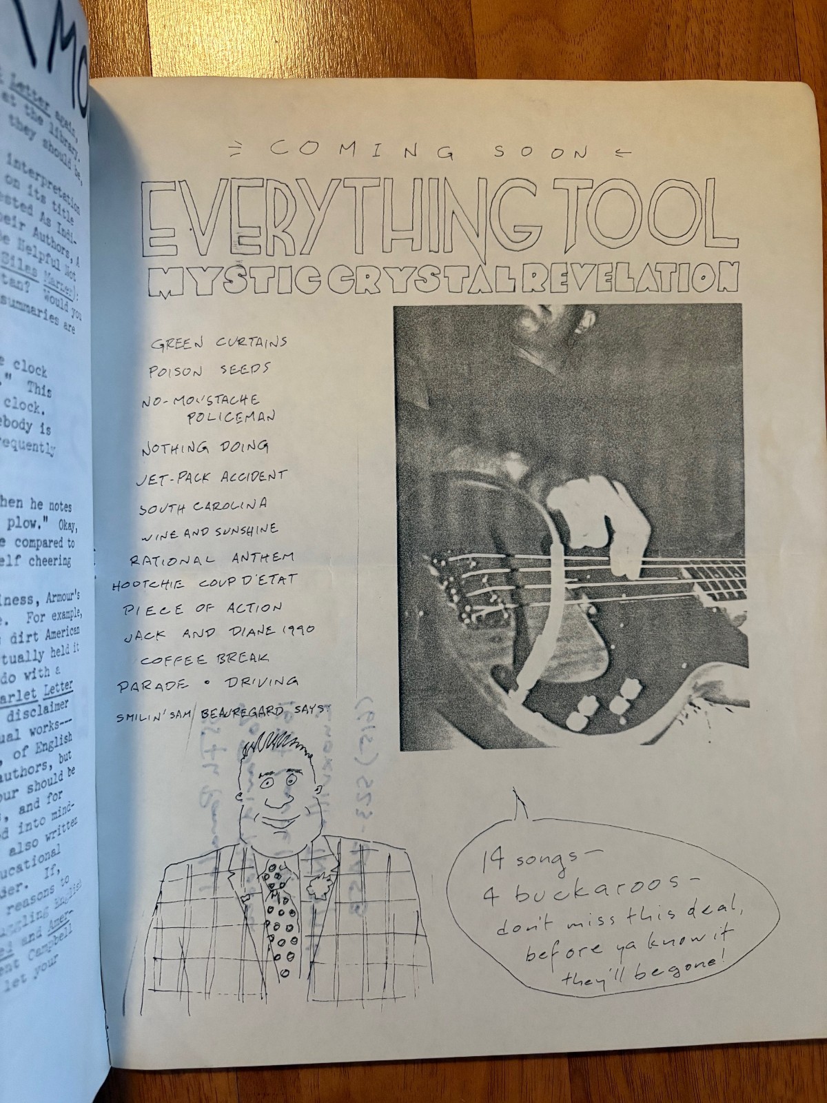 35th Parallel fanzine, interior