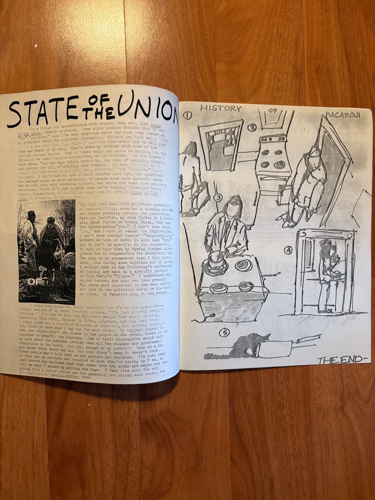 35th Parallel fanzine, interior