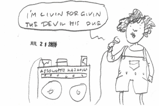 I drew a cartoon based on the best song that isn't "Don't Fear The Reaper".