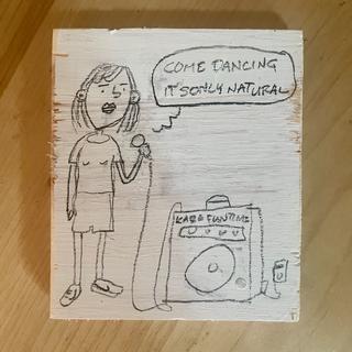 I drew one more little karaoke picture.