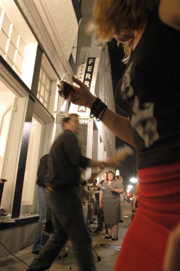 All-Night Movers played at Jonathan Ferrara Gallery on Carondelet Street, October 9, 2002.