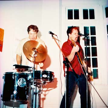 All-Night Movers played a show at Sara Essex's studio on Carondelet street, New Orleans, August 3, 2002.