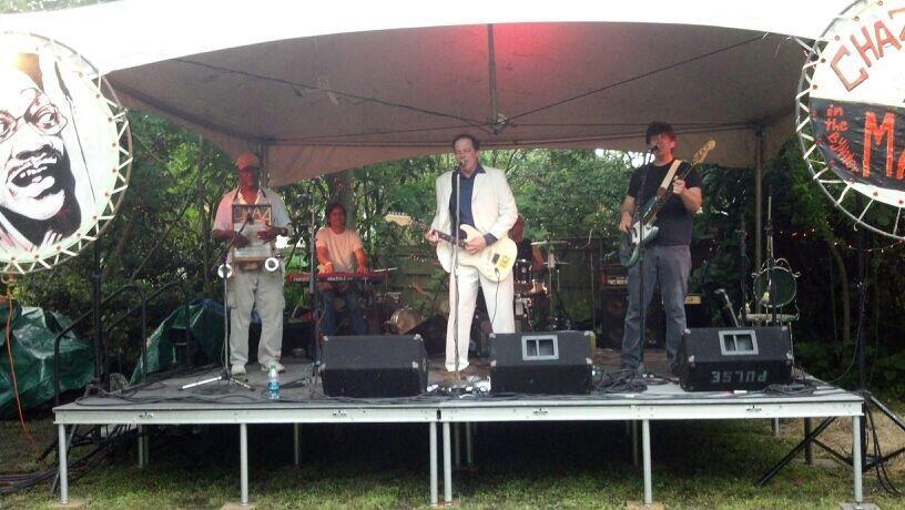 The Stacks on stage at Chaz Fest with Washboard Chaz, May 1, 2013