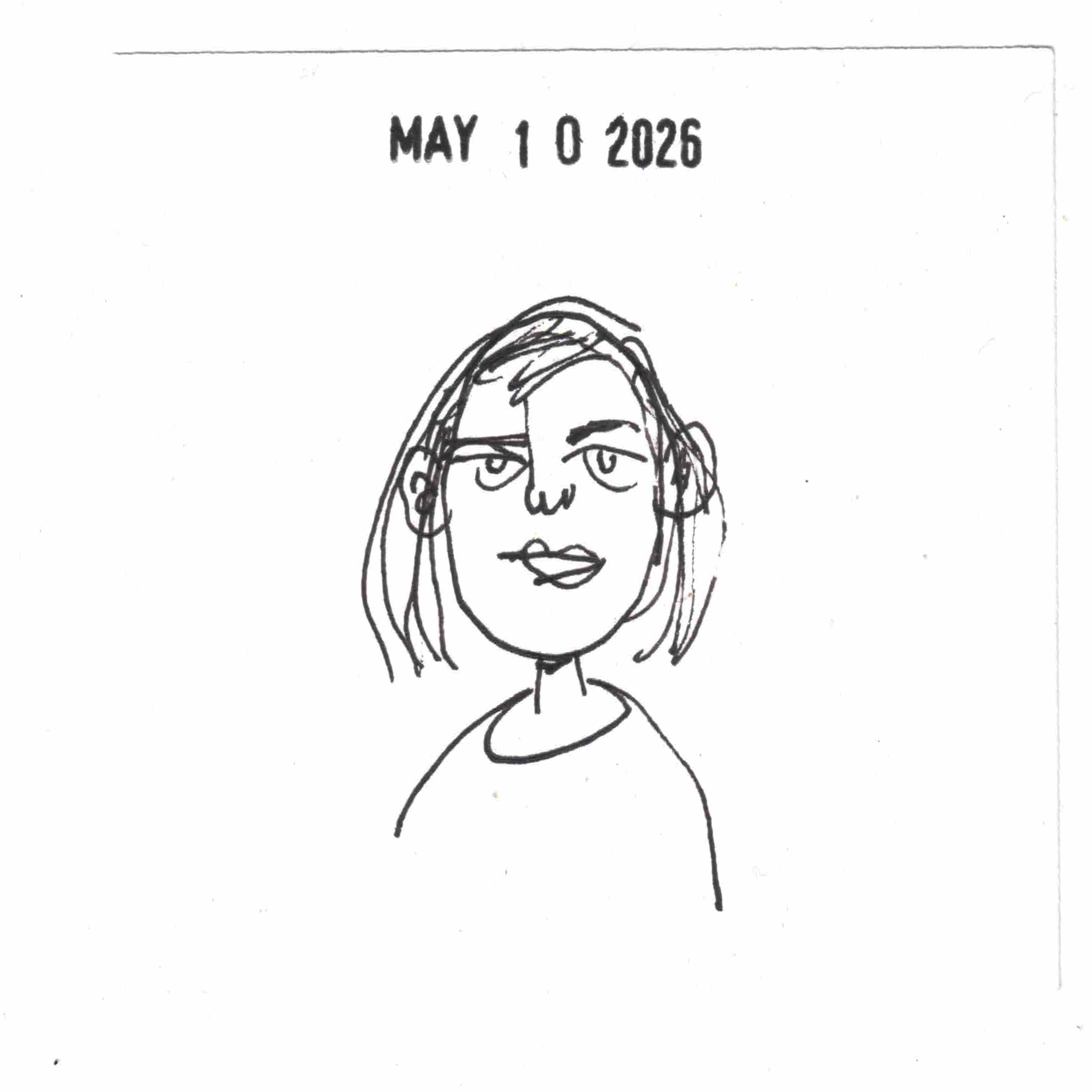 cartoon of sad woman by David Rhoden
