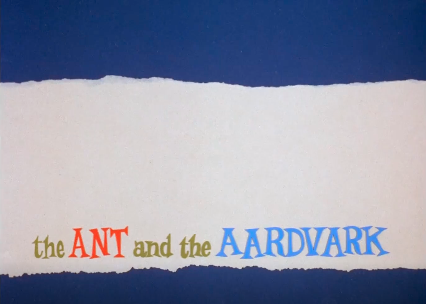 credits from The Ant and the Aardvark, s1e1