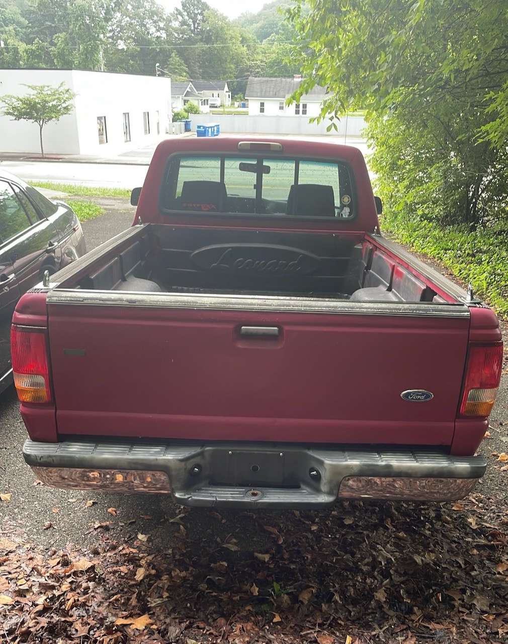 rear view of 1993 Ford Ranger.
