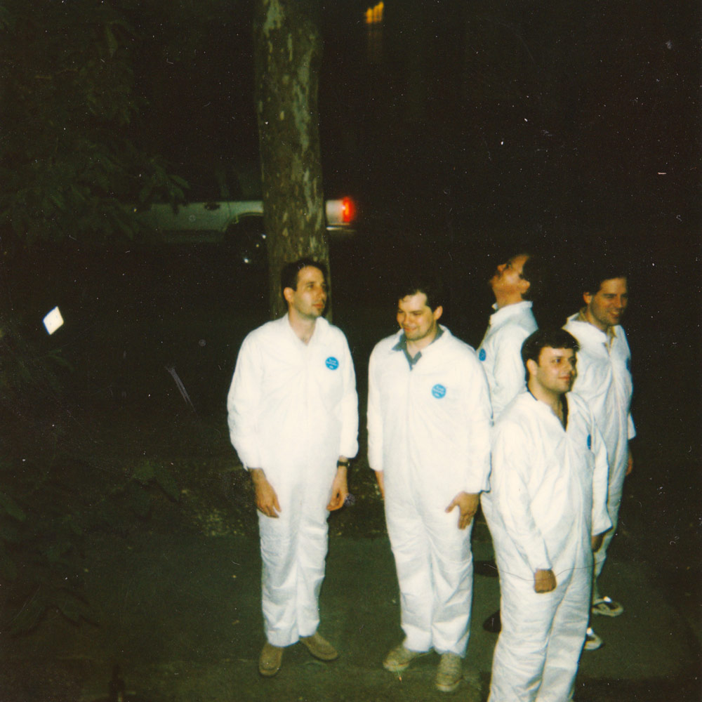 dudes in Tyvek suits