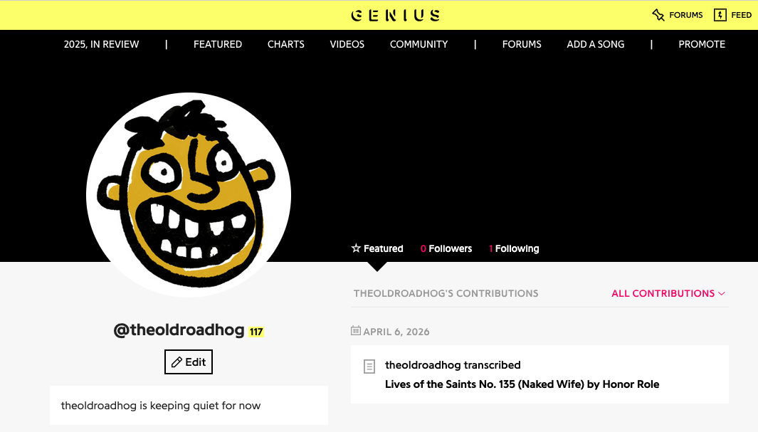 Notes for April 6, 2026.