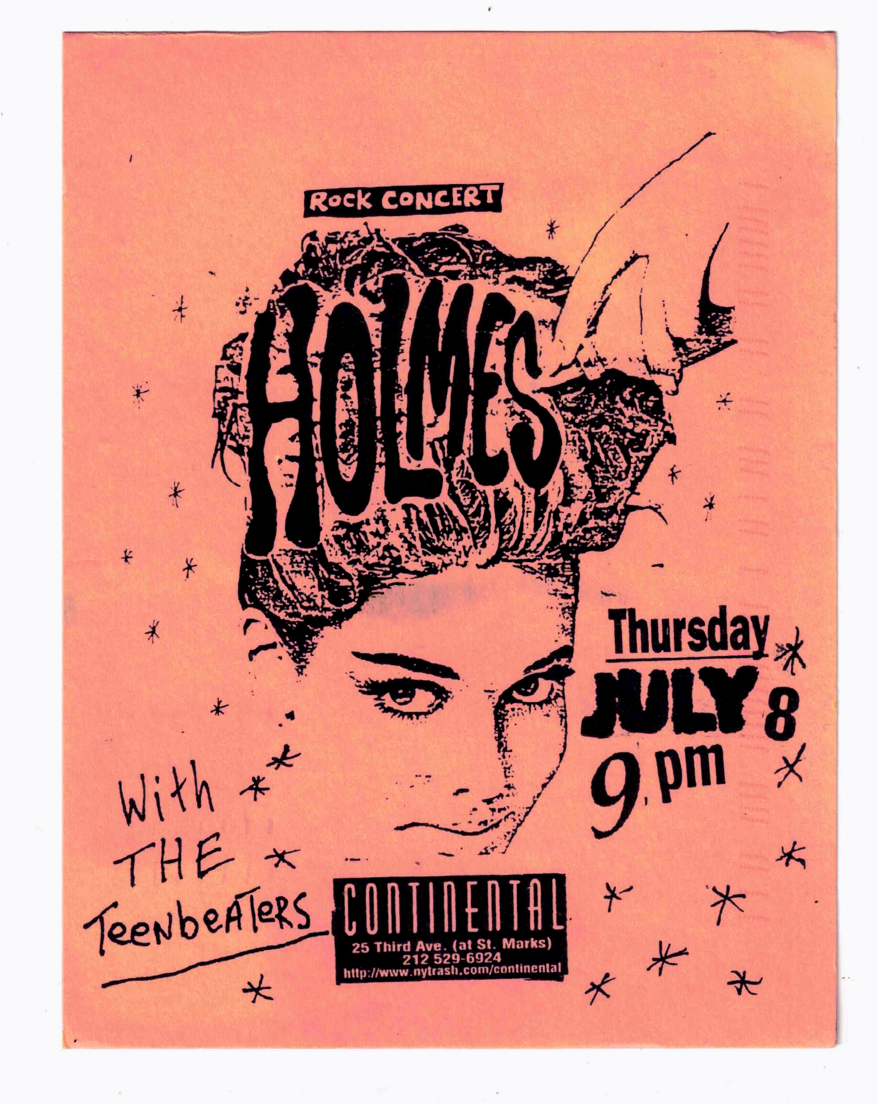 I saw Holmes at the Continental Club.