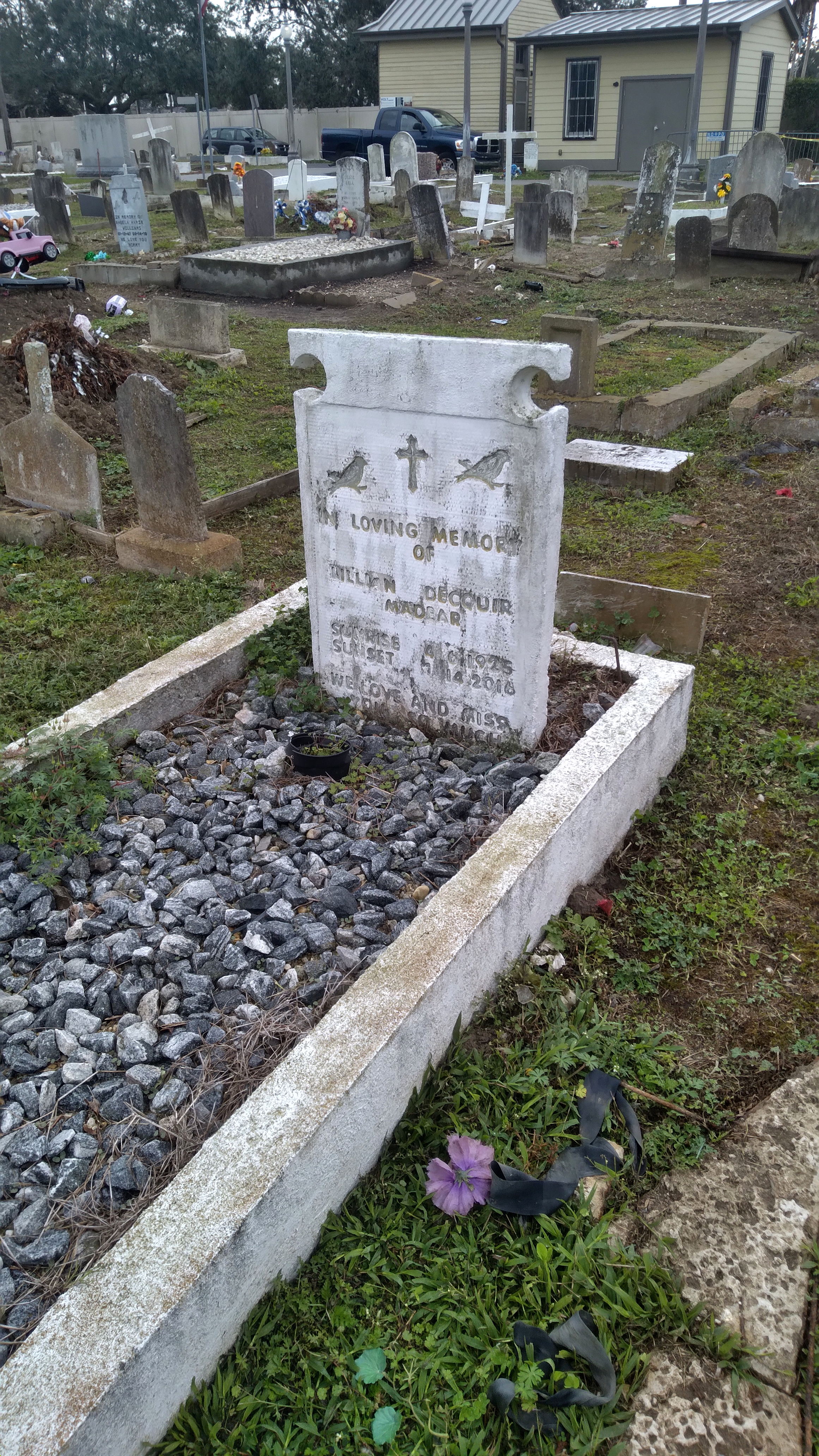 With Gina Phillips at Holt Cemetery in New Orleans