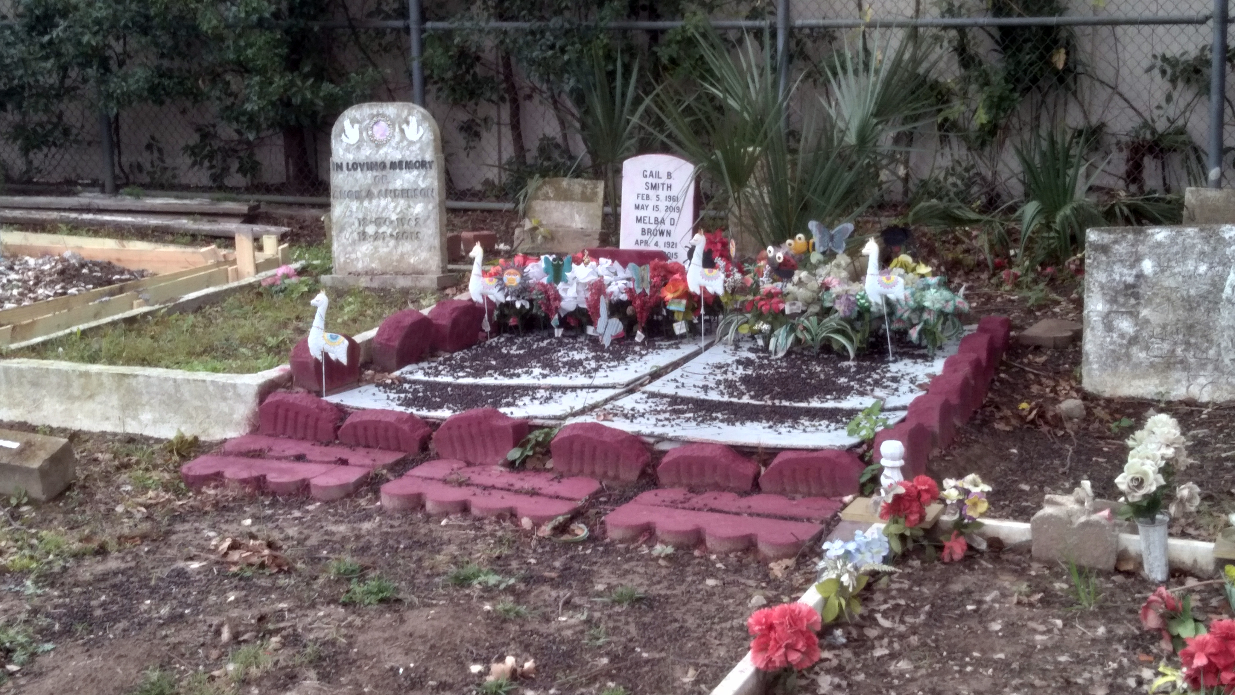 With Gina Phillips at Holt Cemetery in New Orleans