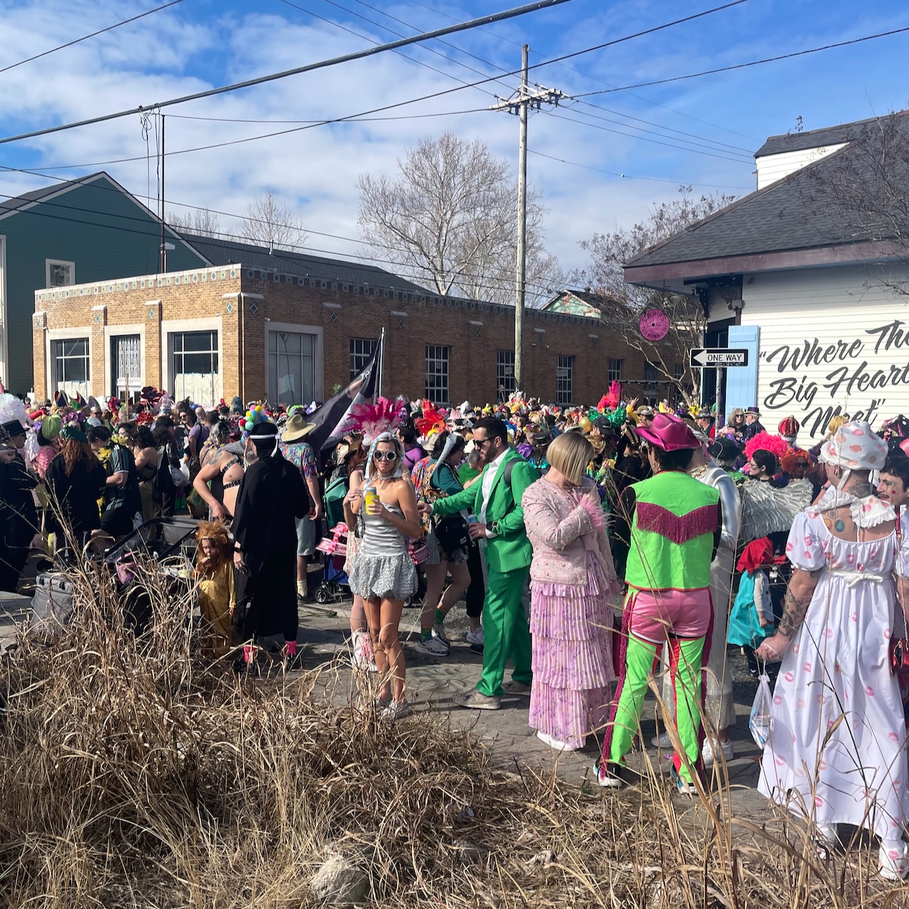 start of walking parade photo from Mardi Gras 2026