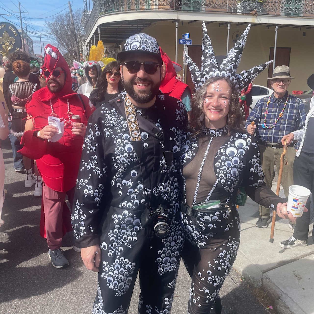 googly eye people photo from Mardi Gras 2026