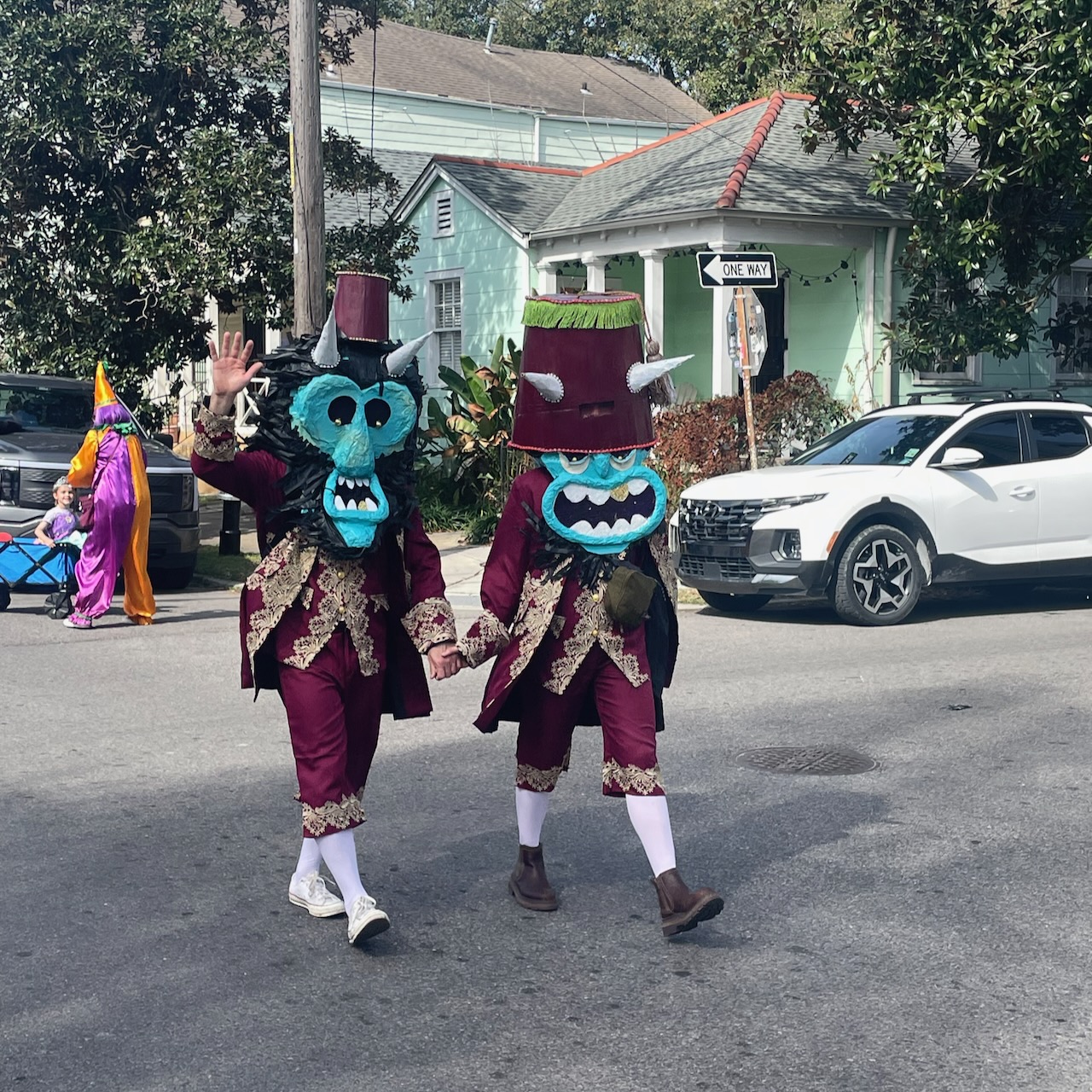 pinata heads photo from Mardi Gras 2026