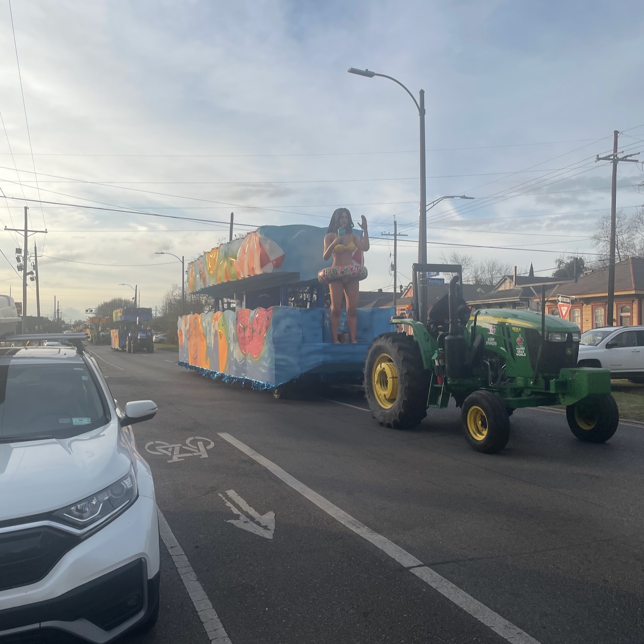 zulu floats headed home photo from Mardi Gras 2026