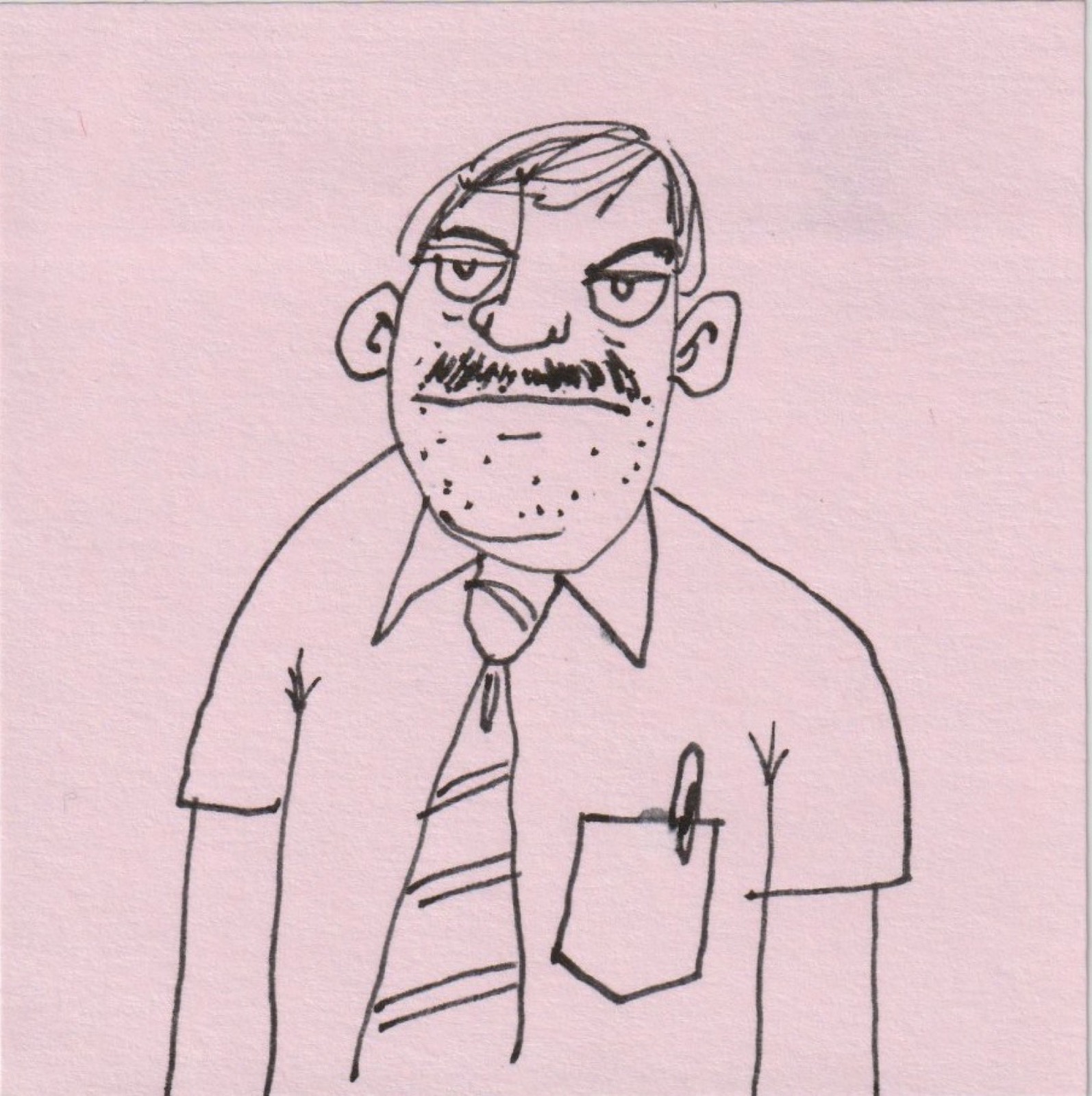 Post-it note drawing by David Rhoden