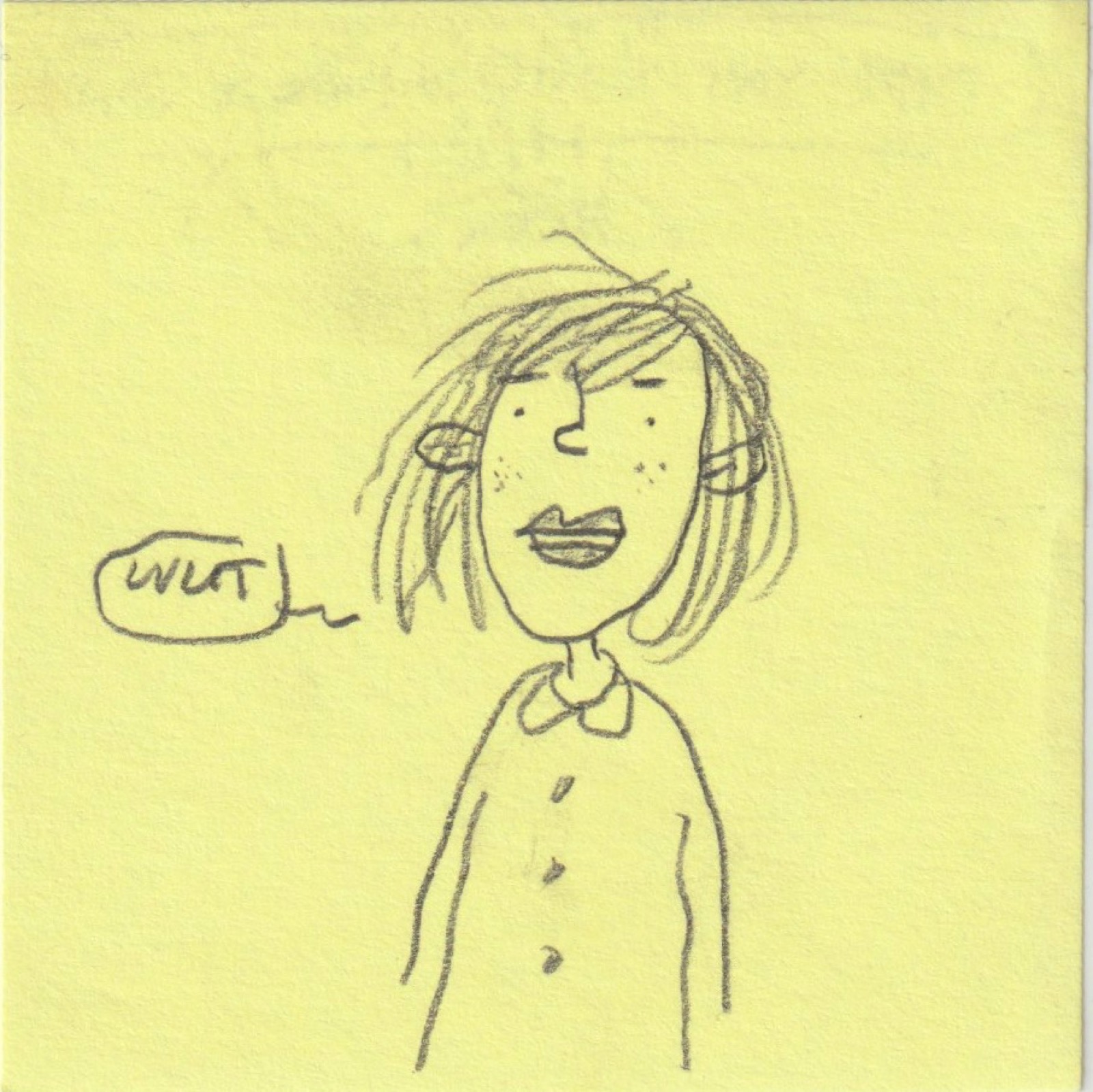 Post-it note drawing by David Rhoden