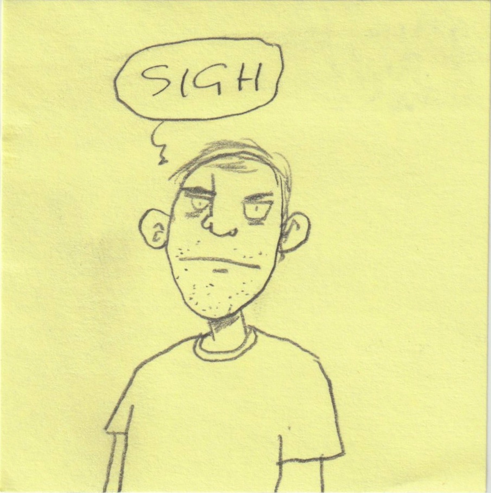 Post-it note drawing by David Rhoden