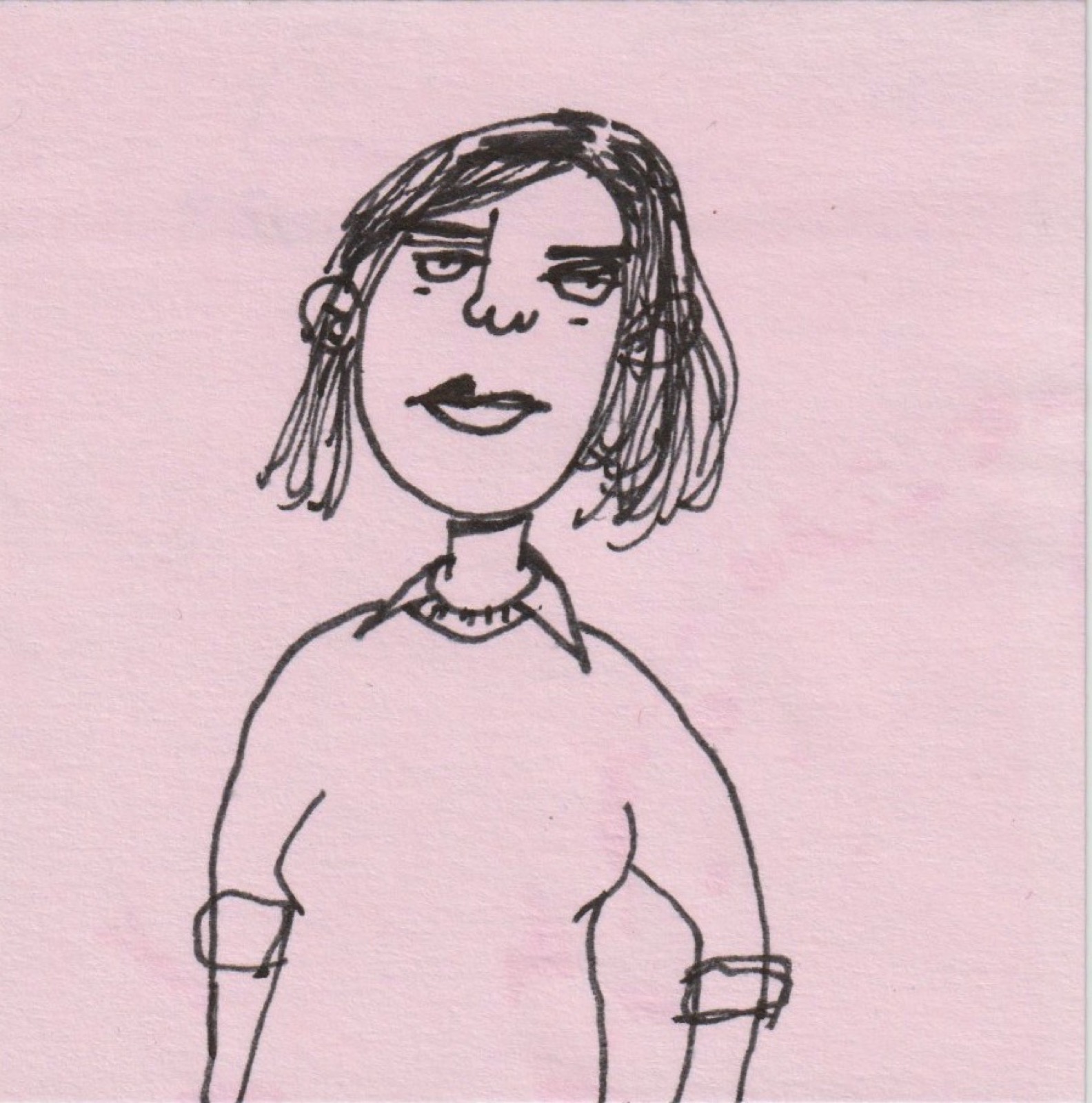 Post-it note drawing by David Rhoden