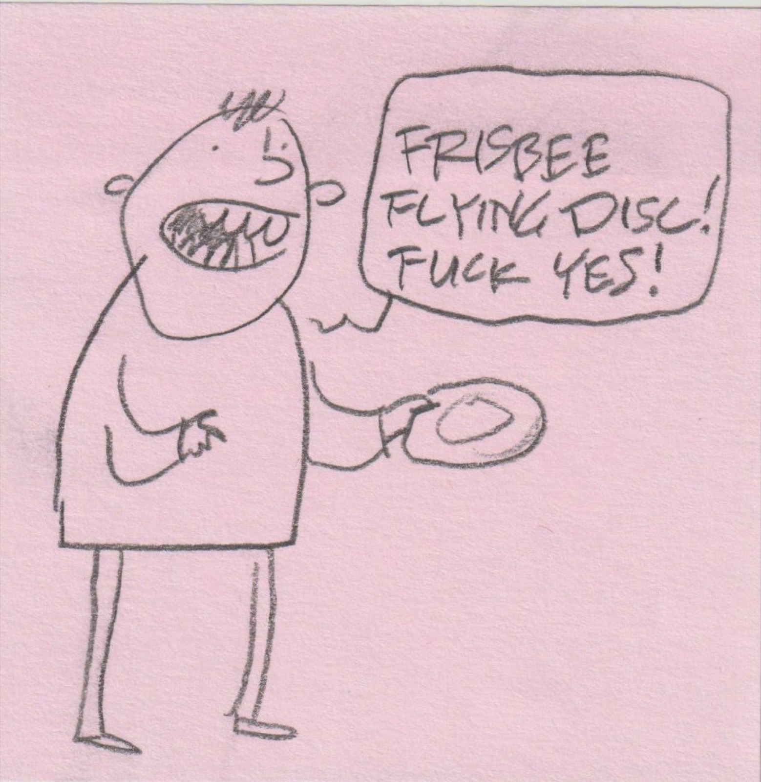 Post-it note drawing by David Rhoden