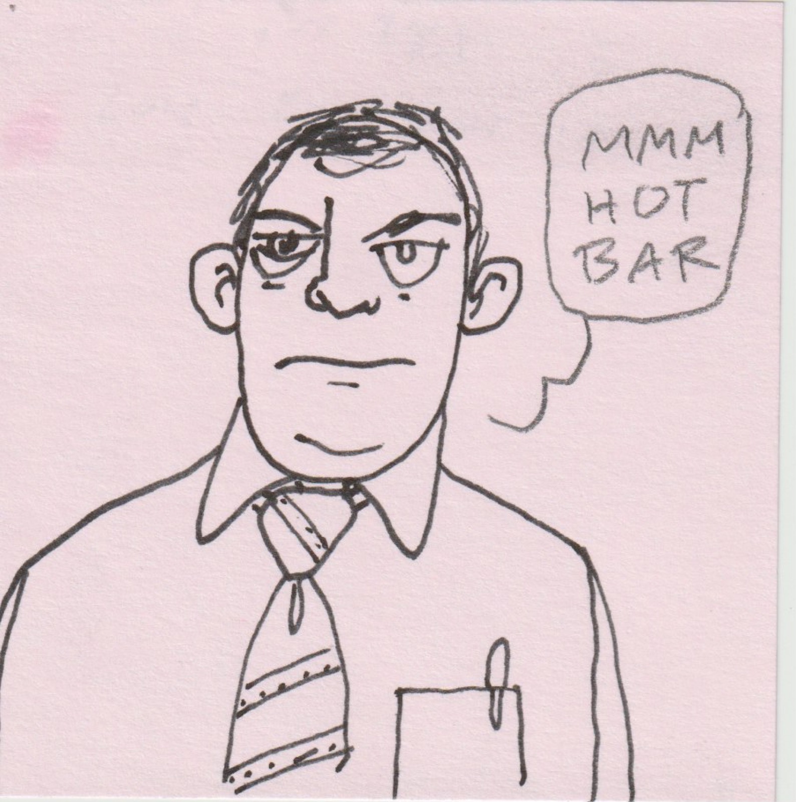 Post-it note drawing by David Rhoden