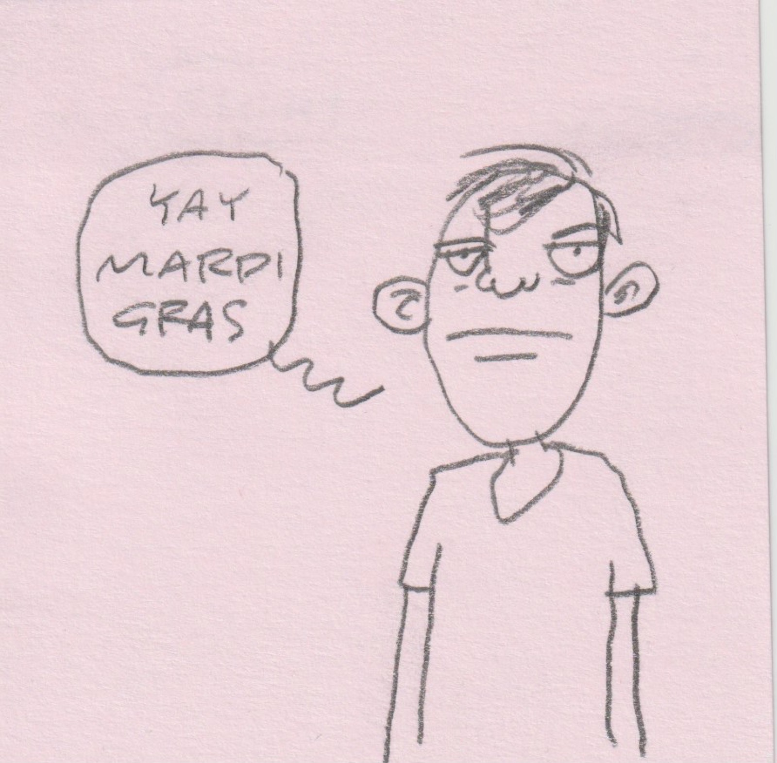 Post-it note drawing by David Rhoden