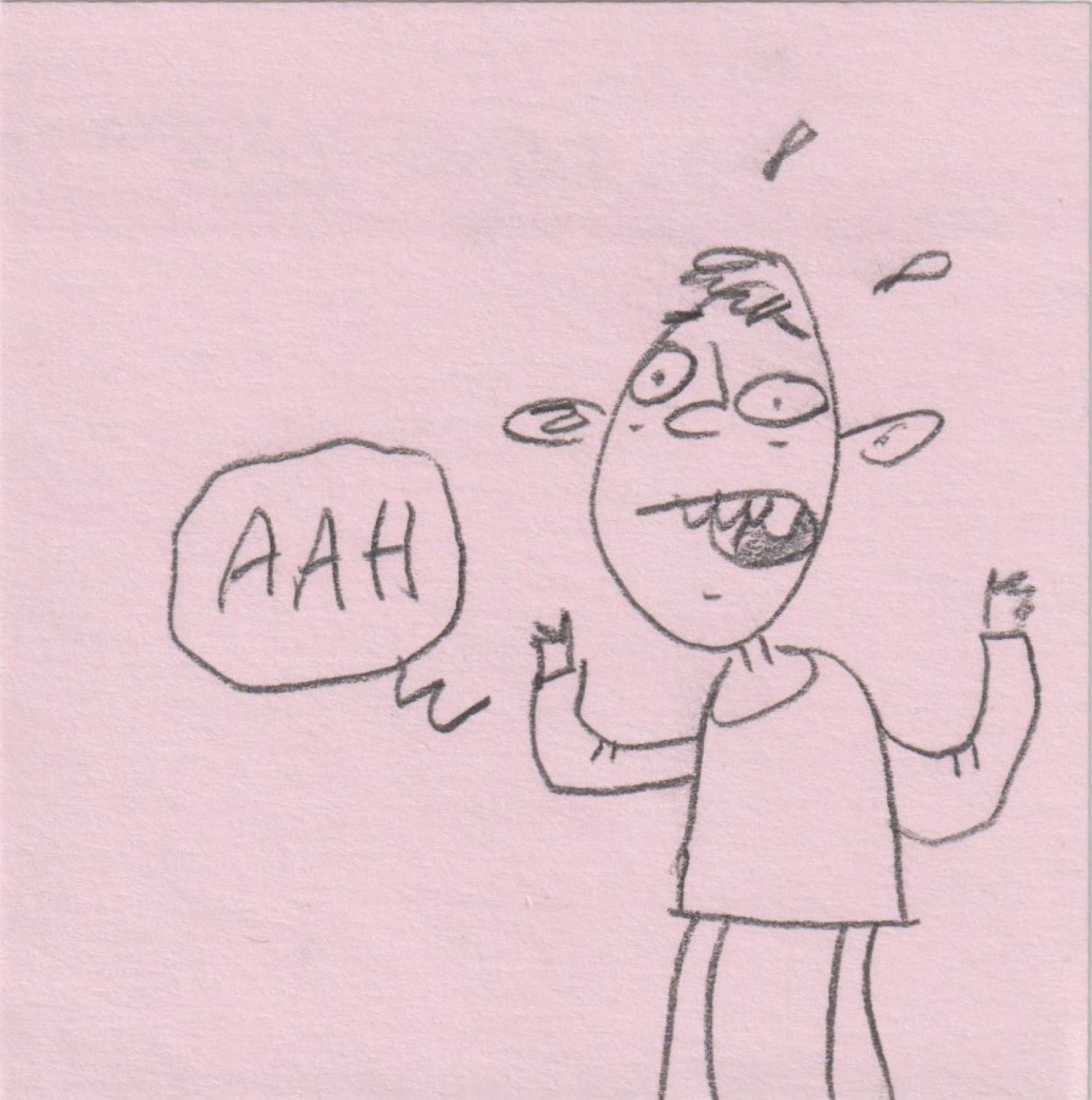 Post-it note drawing by David Rhoden