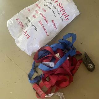 I found my "lost" ratchet straps; that's pretty exciting.