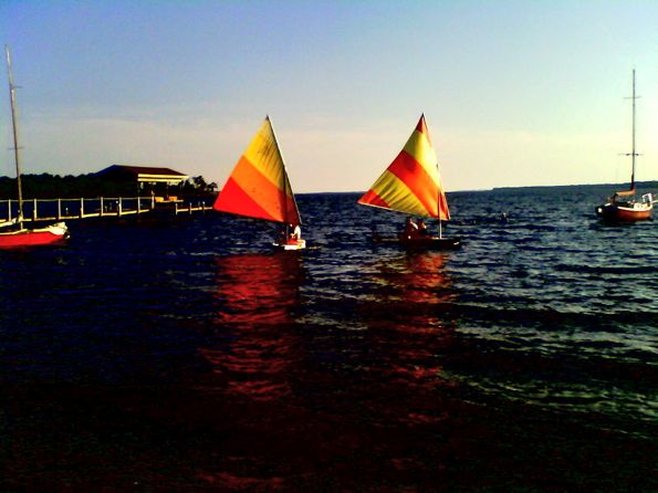 I went to the 22nd Perdido Bay Intergalactic Sunfish Regatta.