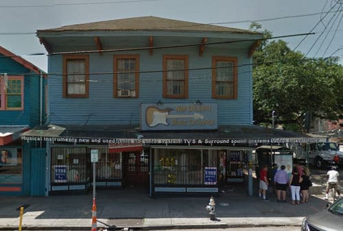 Uptown Music Exchange, a.k.a. Jimmy's, where I bought a guitar the day of the show.