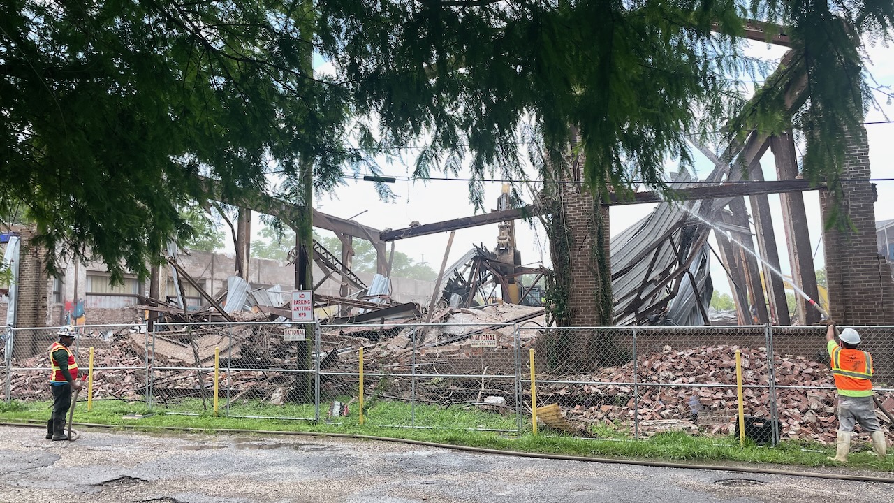Demolition on Tricou Street, 12:53 a.m.
