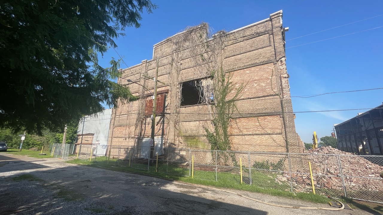 Warehouse Demolition on Tricou Street, New Orleans, May 15, 2026, 8:44 a.m.