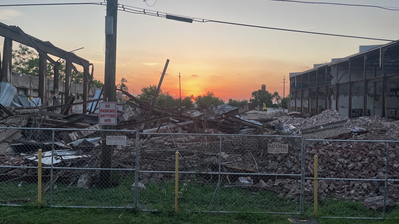 More demolition on Tricou Street.